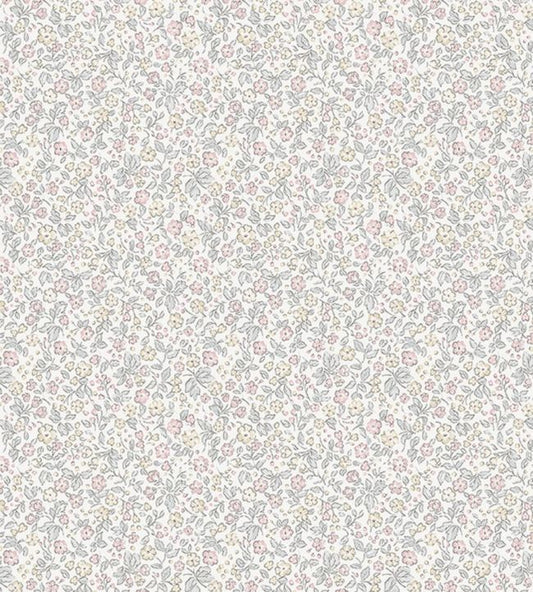 Jasmine Nursery Wallpaper - Silver