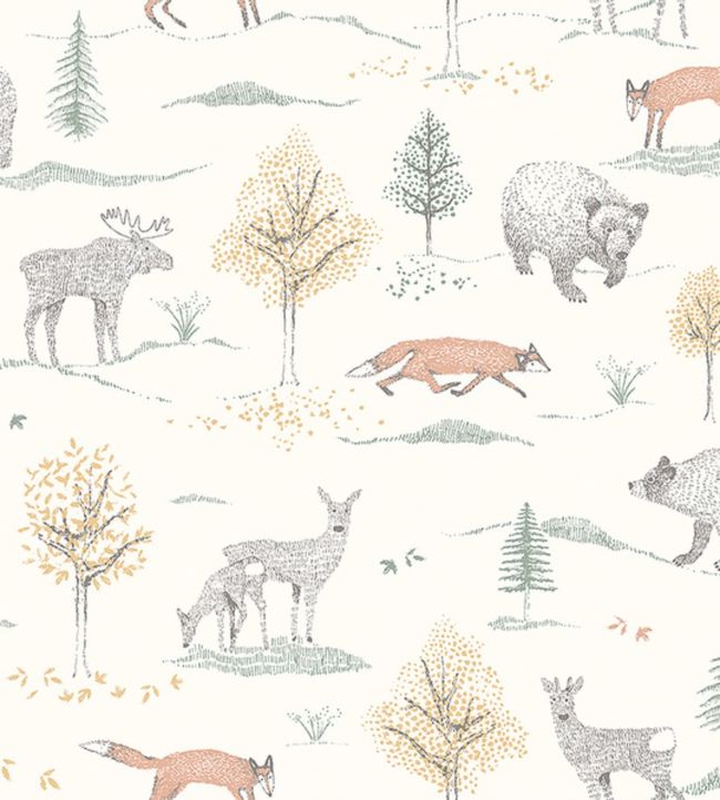 Up North Nursery Wallpaper - Multicolor