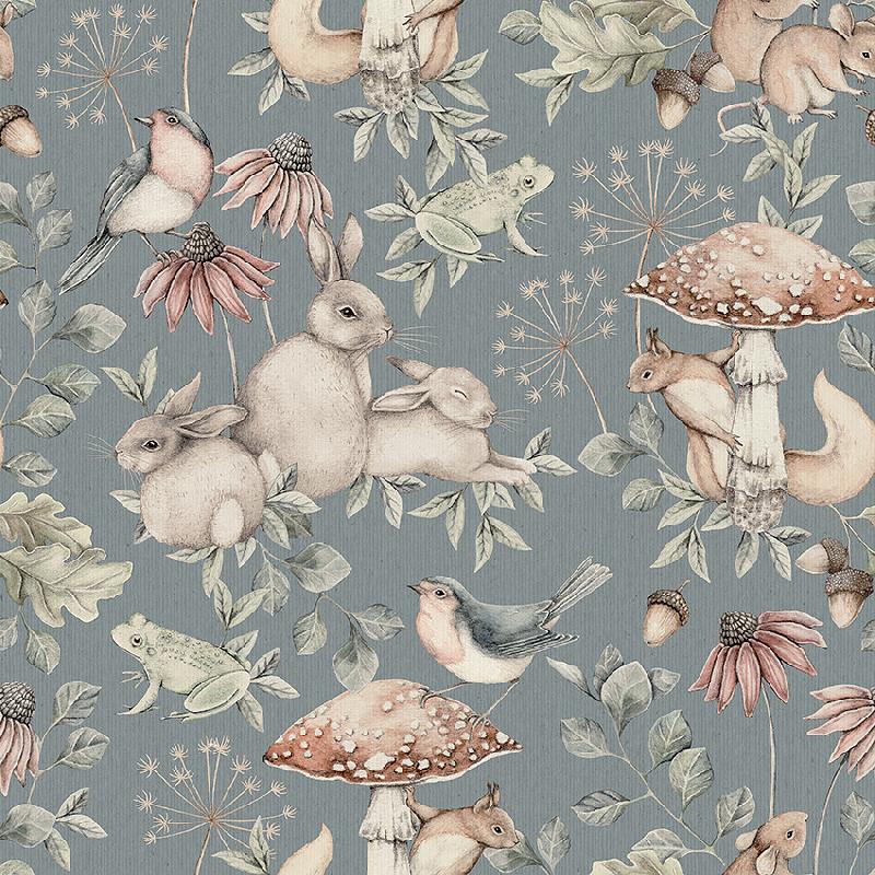 Minou Nursery Wallpaper - Green