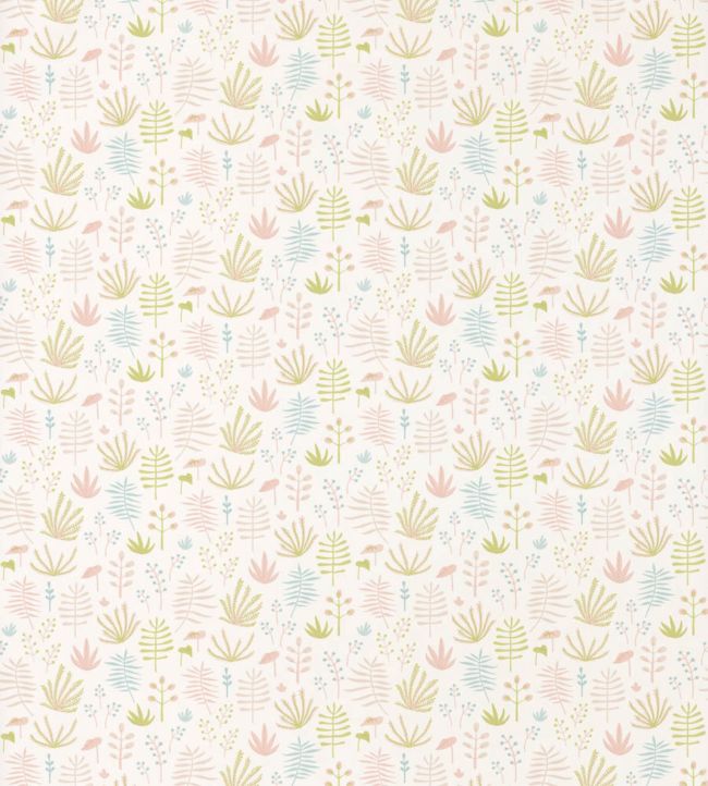 All Over Jungle Nursery Wallpaper - Orange