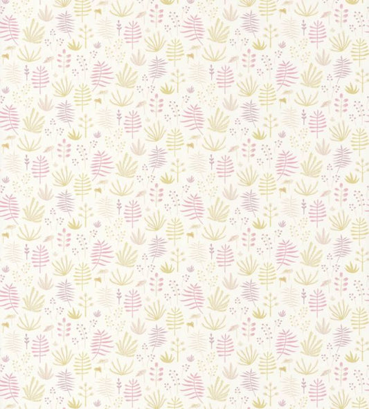 All Over Jungle Nursery Wallpaper - Pink