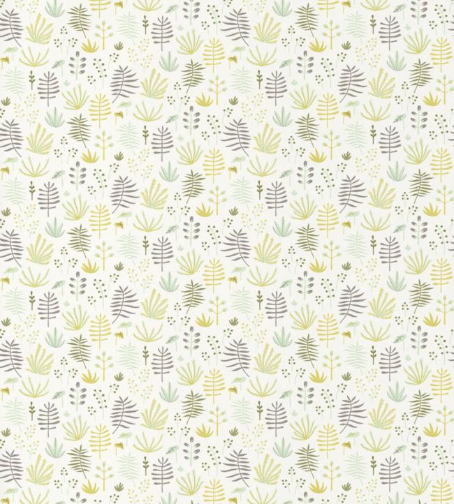 All Over Jungle Nursery Wallpaper - Green