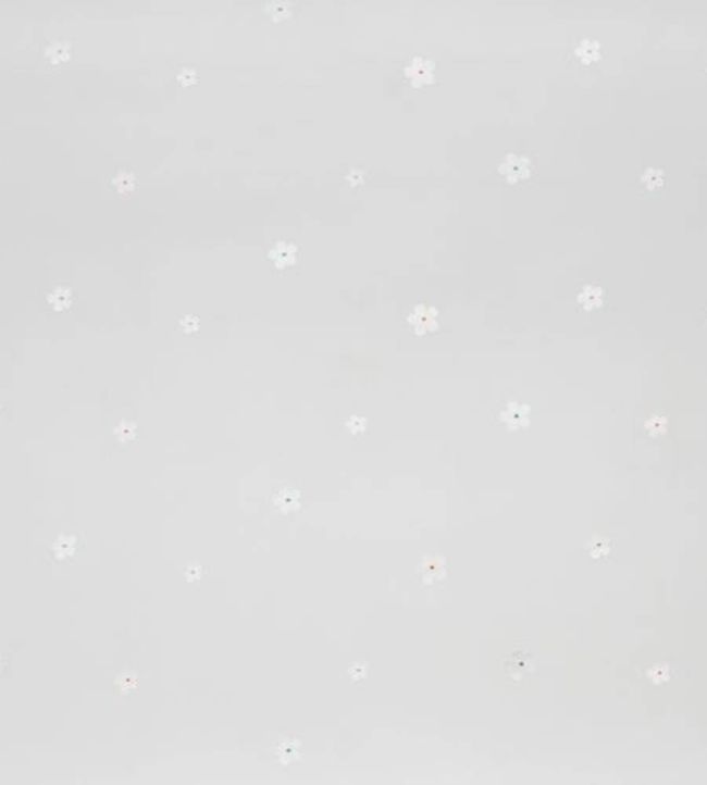 Voile Flower Nursery Fabric - Cream