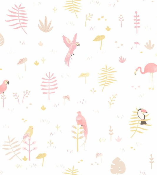 Tropical Nursery Fabric - Pink