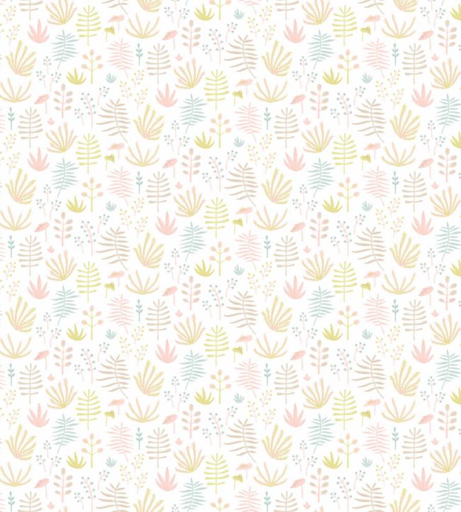 All Over Jungle Nursery Fabric - Pink