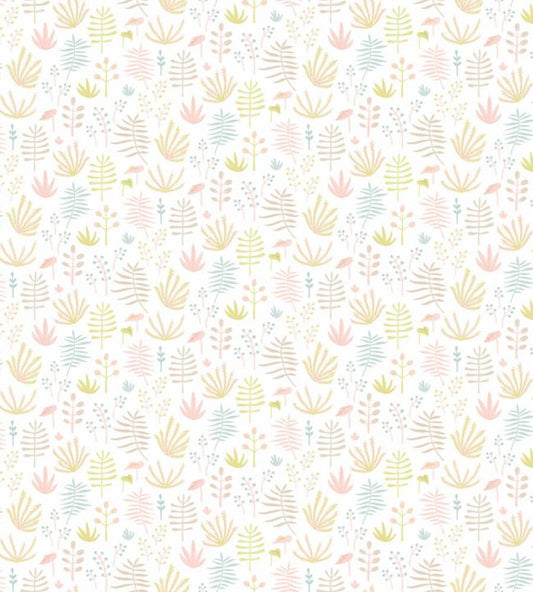 All Over Jungle Nursery Fabric - Pink