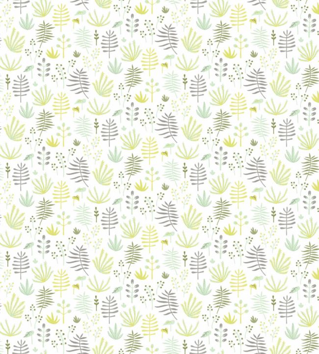 All Over Jungle Nursery Fabric - Yellow
