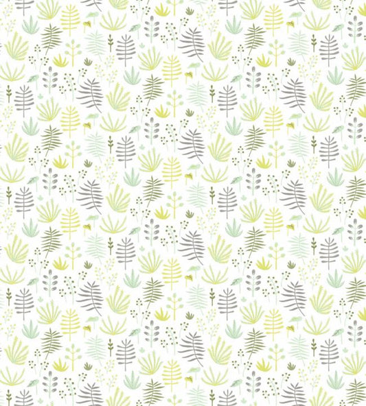 All Over Jungle Nursery Fabric - Yellow