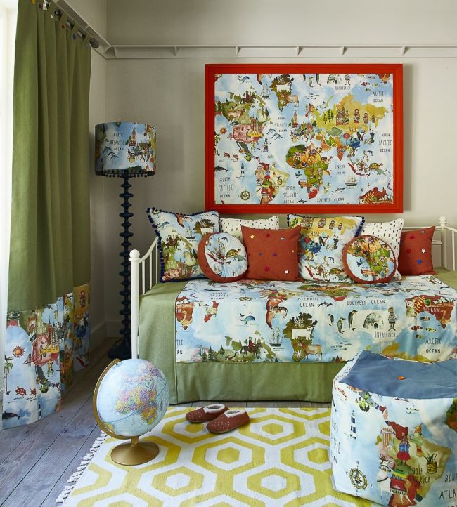 Adventure Nursery Room Fabric - Multicolor