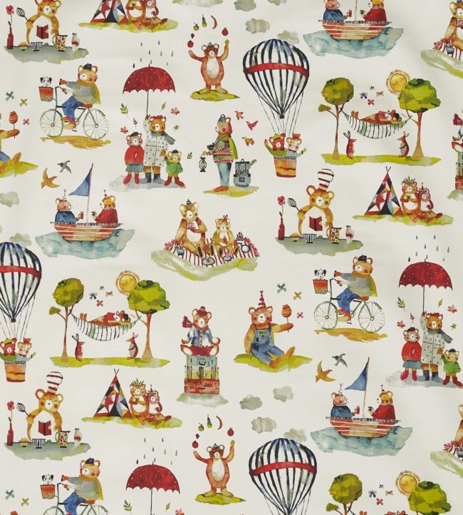 Little Bear Nursery Fabric - Multicolor
