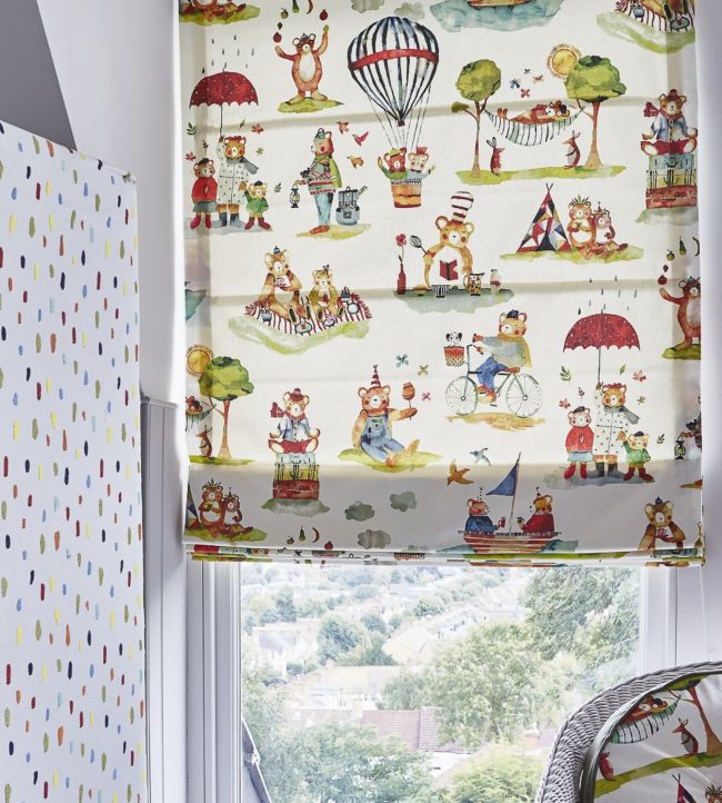 Little Bear Nursery Room Fabric 2 - Multicolor