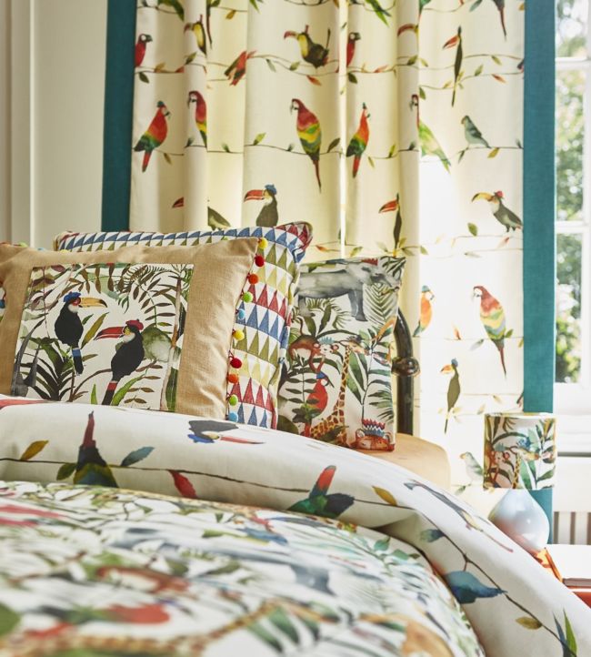 Toucan Talk Nursery Room Fabric 2 - Multicolor