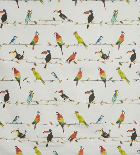 Toucan Talk Nursery Fabric - White
