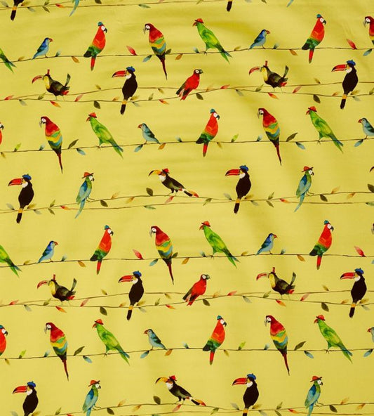 Toucan Talk Nursery Fabric - Yellow