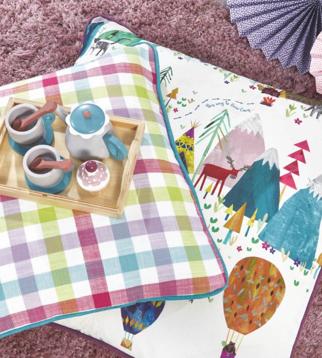 Away We Go Nursery Room Fabric 2 - Multicolor