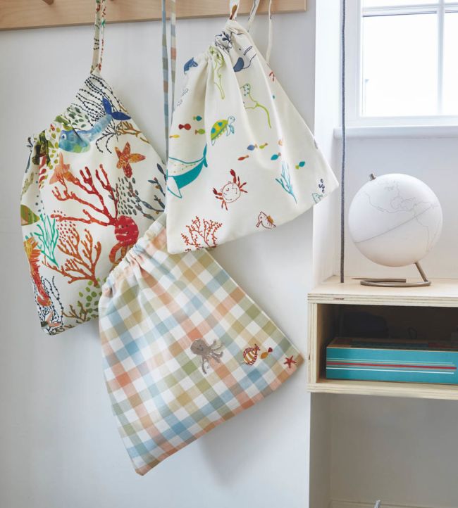 Bubbles Nursery Room Fabric 2 - Multicolor