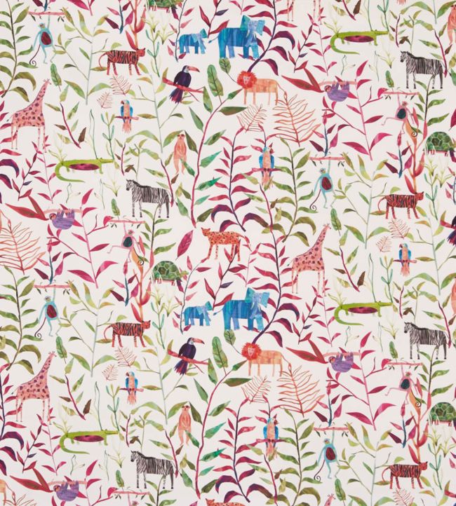 Hide And Seek Nursery Fabric - Purple