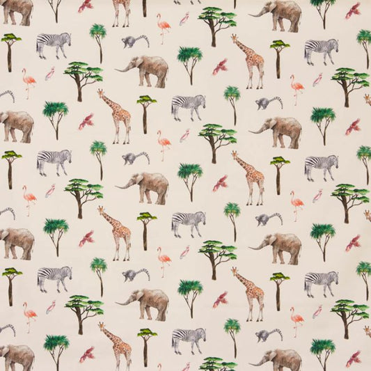 On Safari Nursery Fabric - Pink