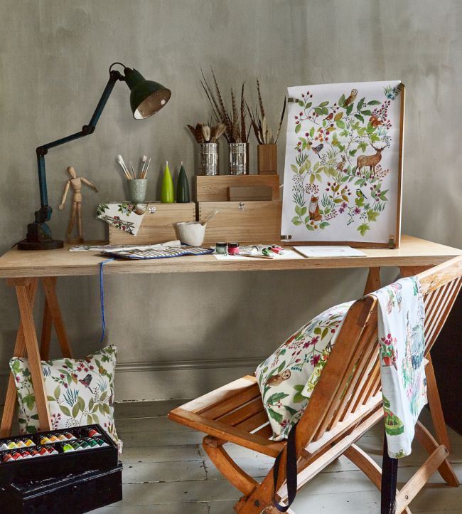 Hedgerow Nursery Room Fabric - Multicolor