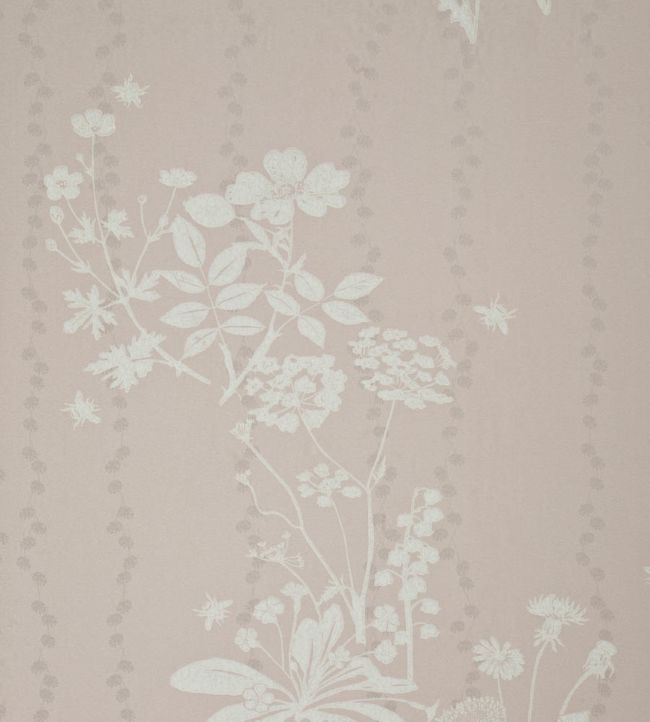 Wild Meadow Nursery Wallpaper - Pink
