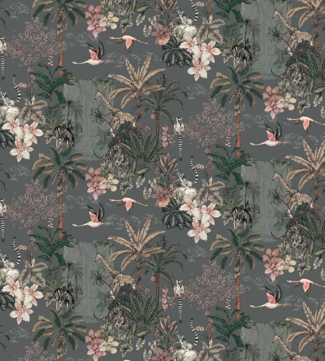 Kingdom Nursery Fabric - Gray