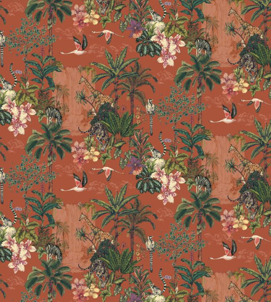 Kingdom Nursery Fabric - Orange