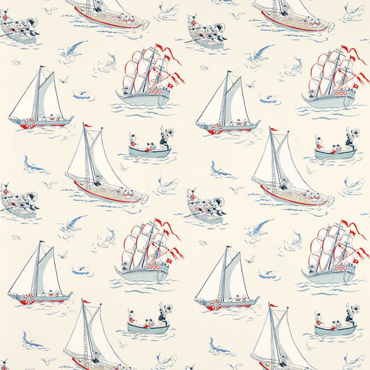 Donald Nautical Sea Salt Fabric