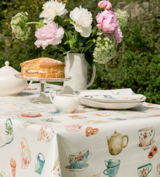 Afternoon tea Nursery Room Fabric 2 - Multicolor