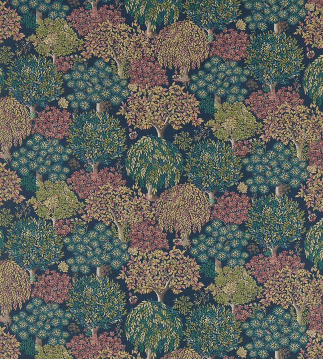 Tatton Linen Nursery Fabric - Blue