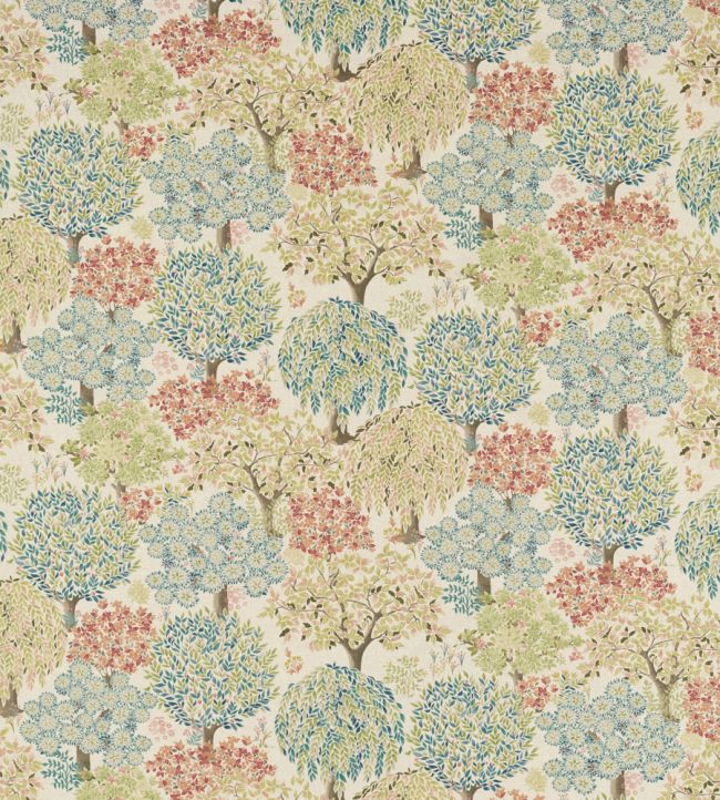 Tatton Linen Nursery Fabric - Multicolor