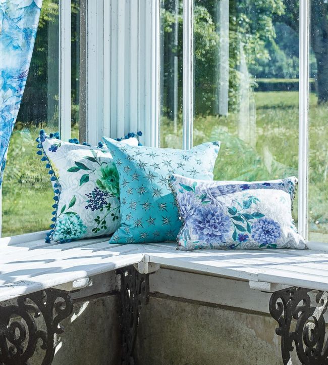 Sirius Nursery Room Fabric - Teal