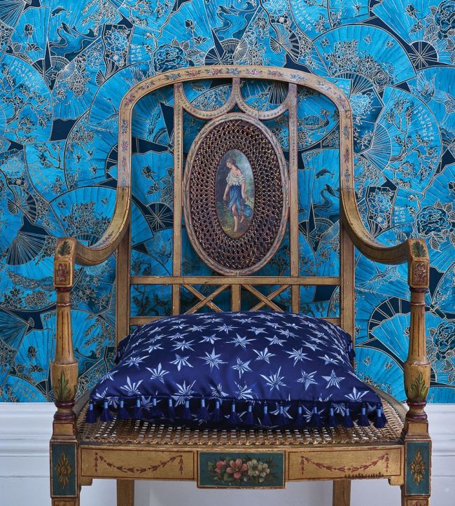 Sirius Nursery Room Fabric - Blue