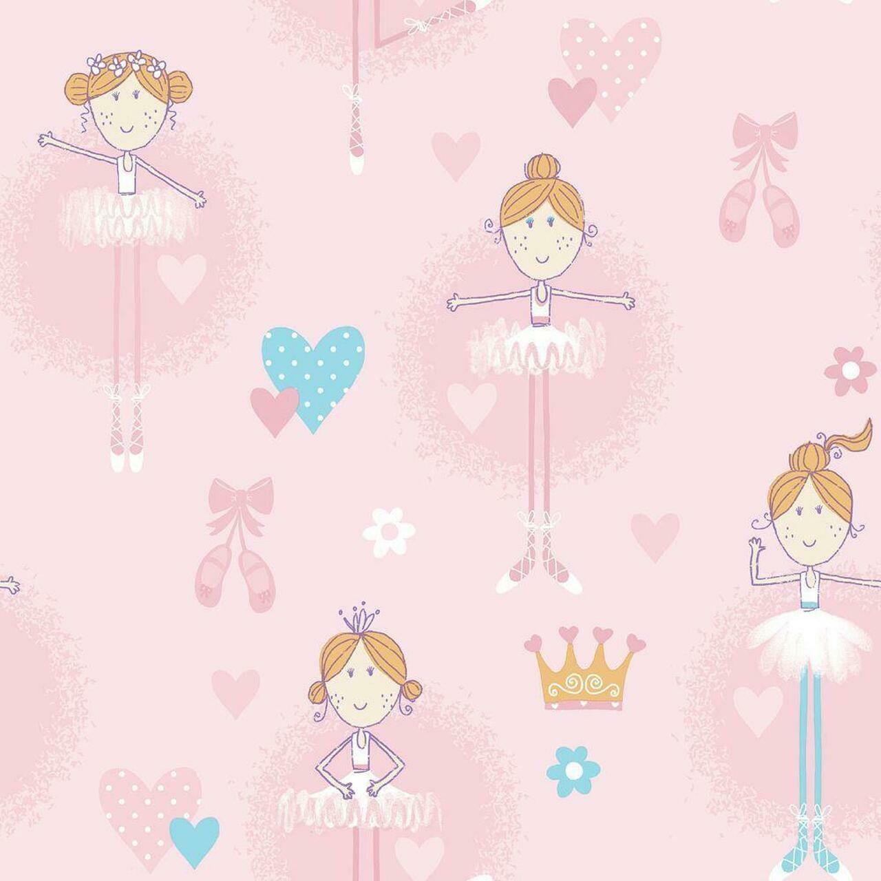 Just 4 Kids 2 Nursery Wallpaper - Pink