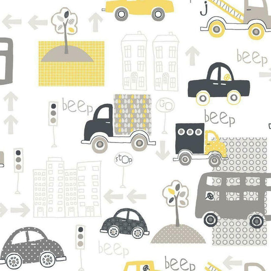 Just 4 Kids 2 Nursery Wallpaper - Gray