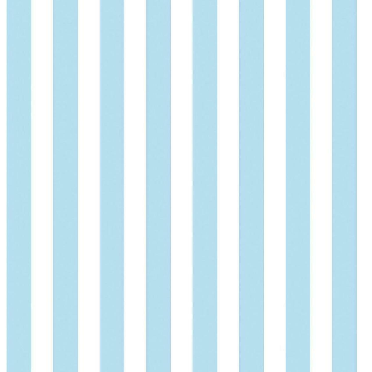 Just 4 Kids 2 Stripe Nursery Wallpaper - Blue