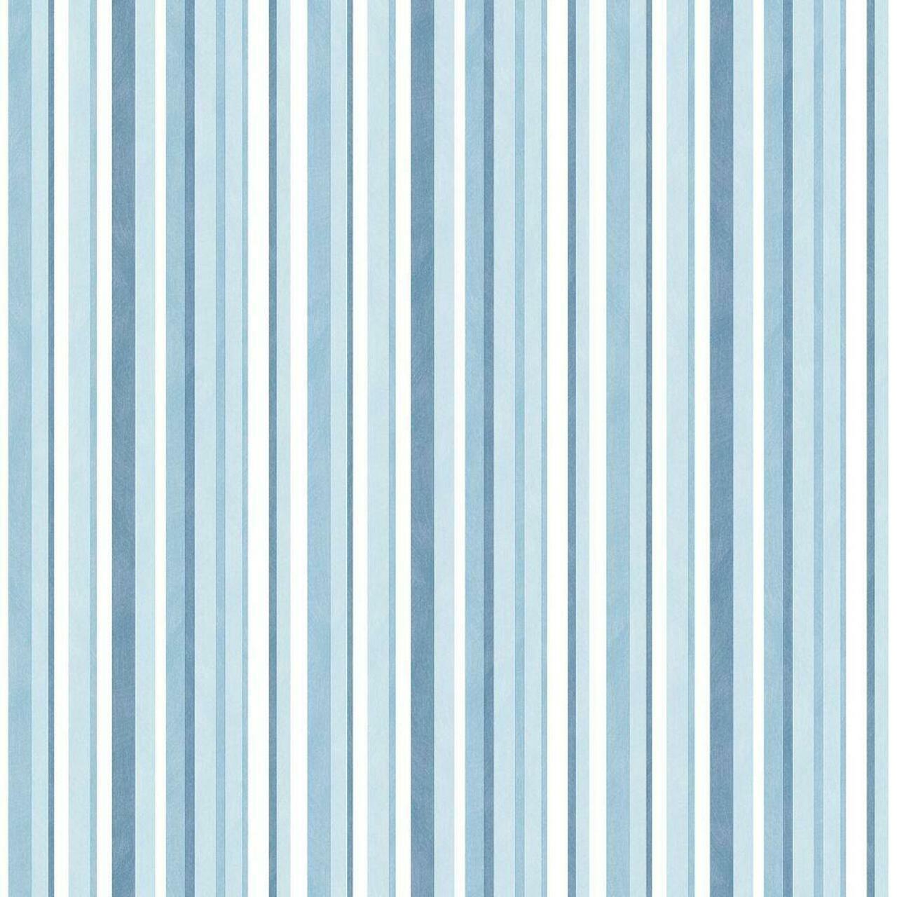Just 4 Kids 2 Stripe Nursery Wallpaper - Blue