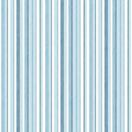 Just 4 Kids 2 Stripe Nursery Wallpaper - Blue