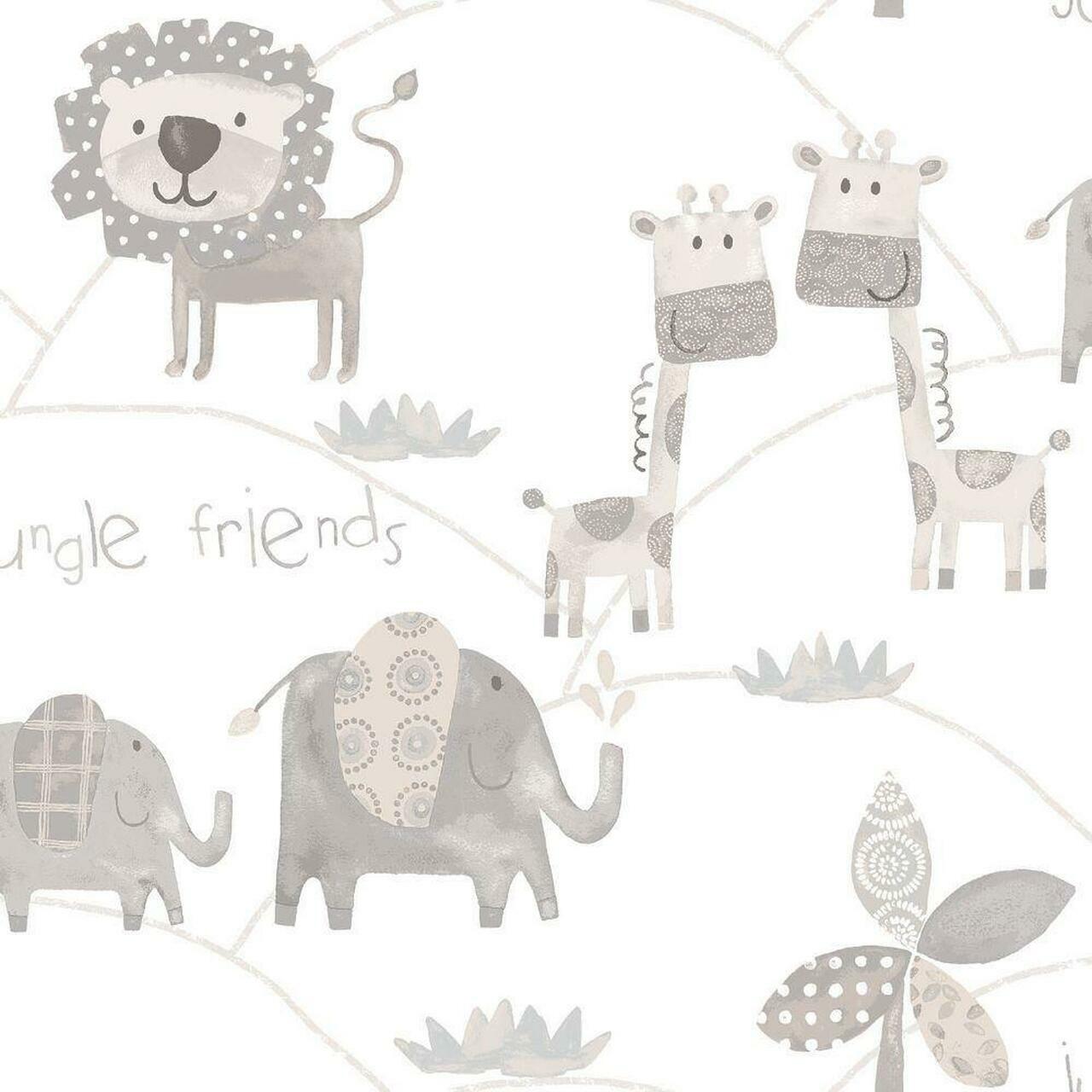 Just 4 Kids 2 Nursery Wallpaper - Gray