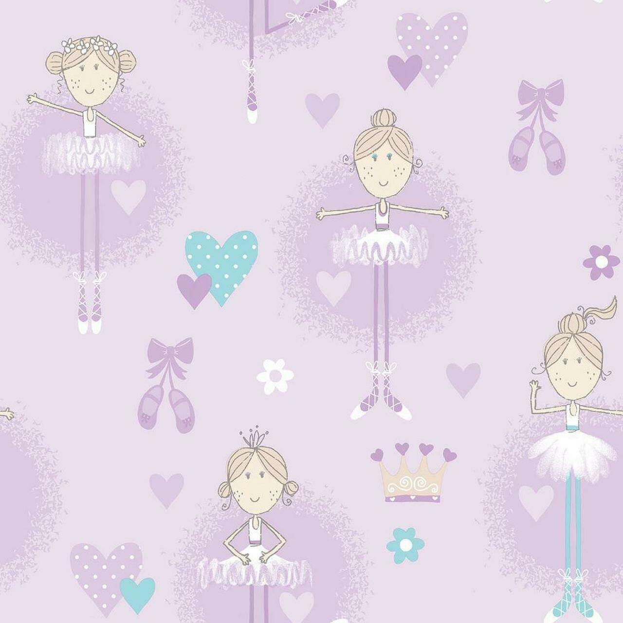 Just 4 Kids 2 Nursery Wallpaper - Purple