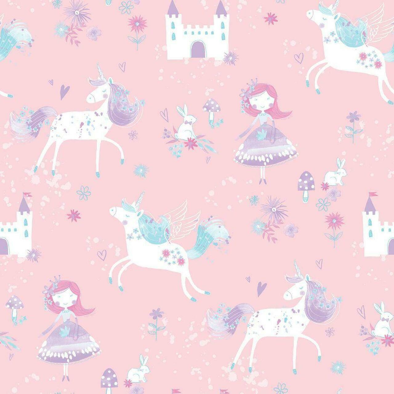 Just 4 Kids 2 Nursery Wallpaper - Pink