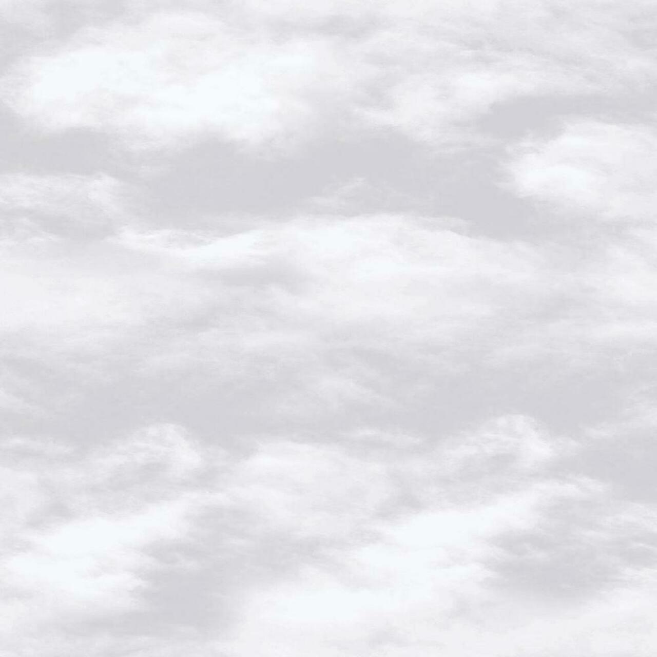 Just 4 Kids 2 Cloud Nursery Wallpaper - Gray