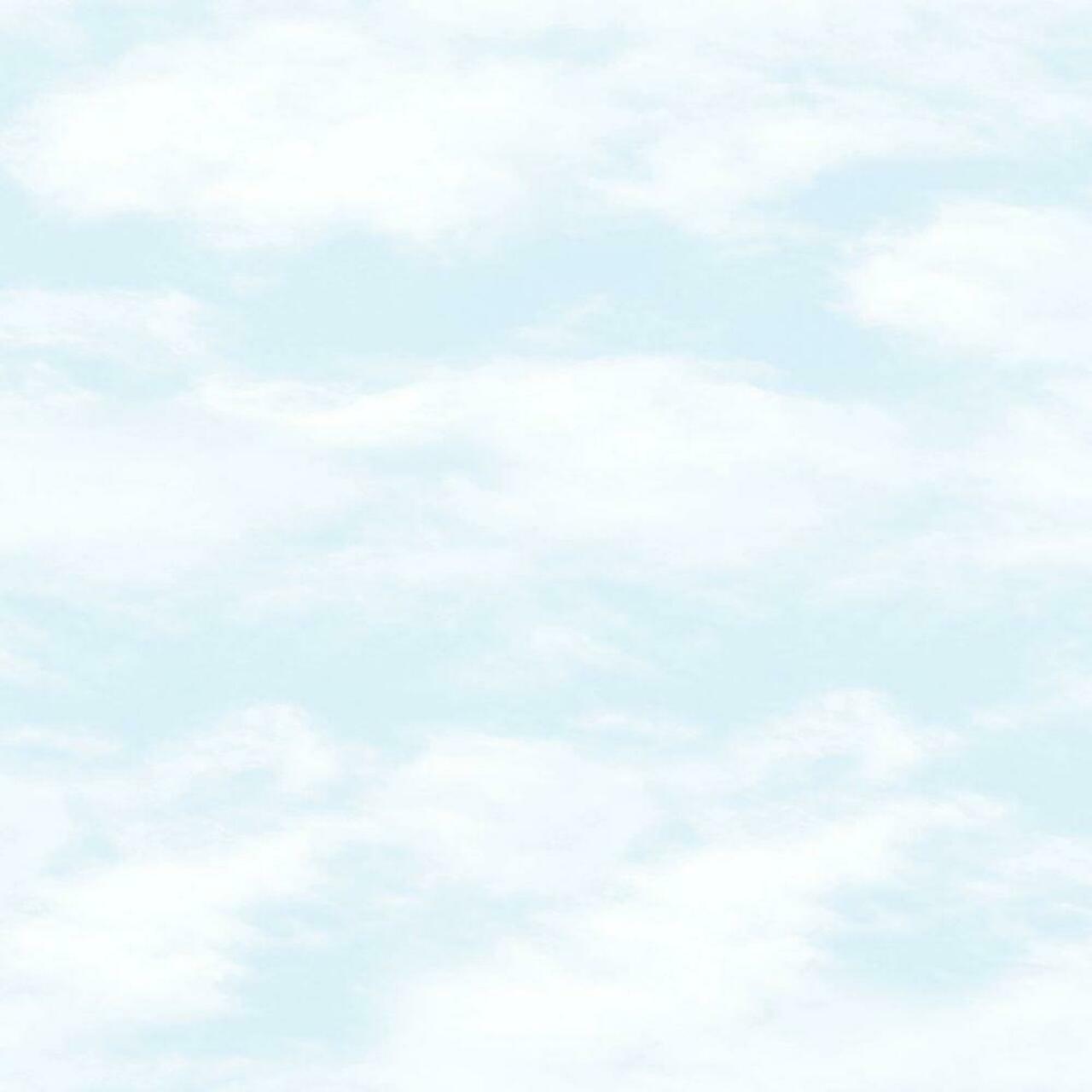 Just 4 Kids 2 Cloud Nursery Wallpaper - Blue