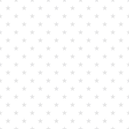 Just 4 Kids 2 Star Nursery Wallpaper - White
