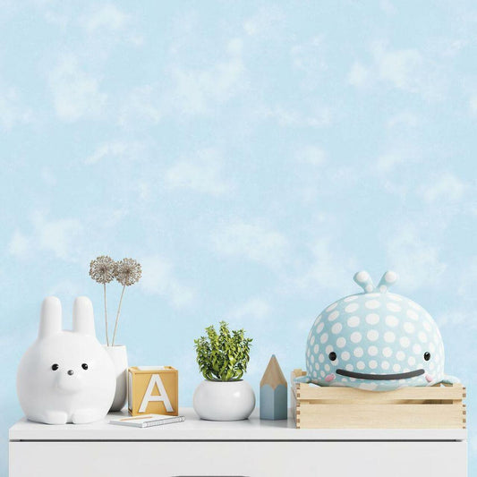 Baby Texture Tiny Tots 2 Nursery Room Wallpaper - Blue