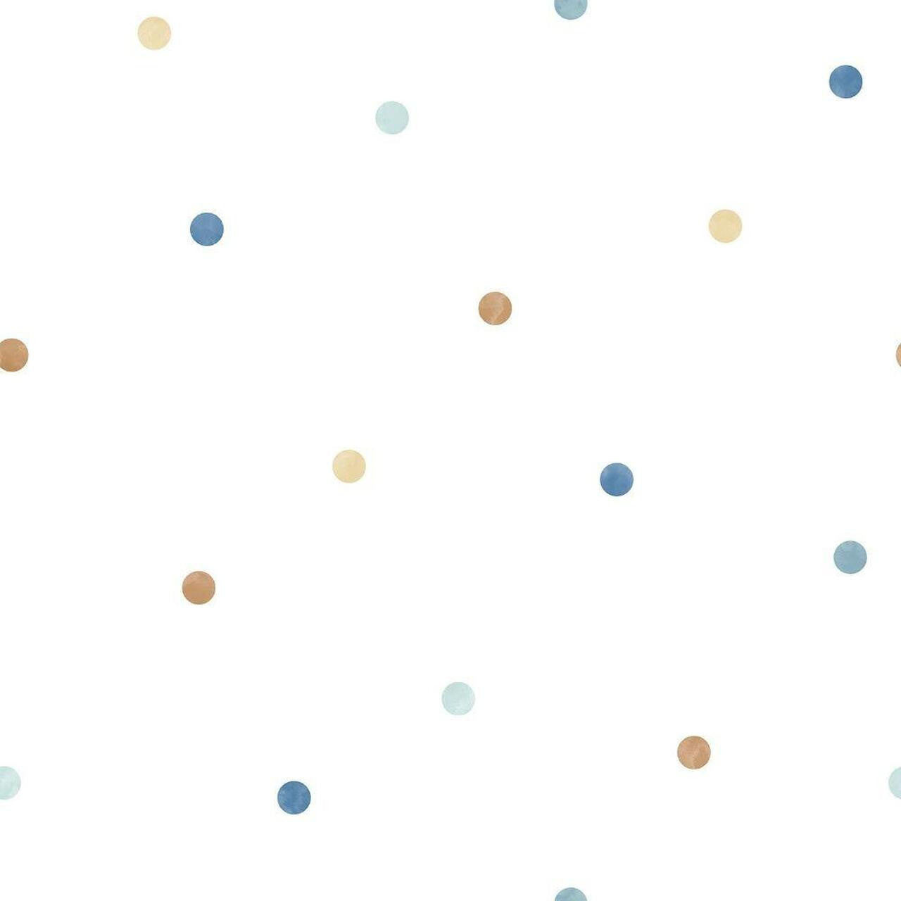 Dots Tiny Tots 2 Nursery Wallpaper - Cream