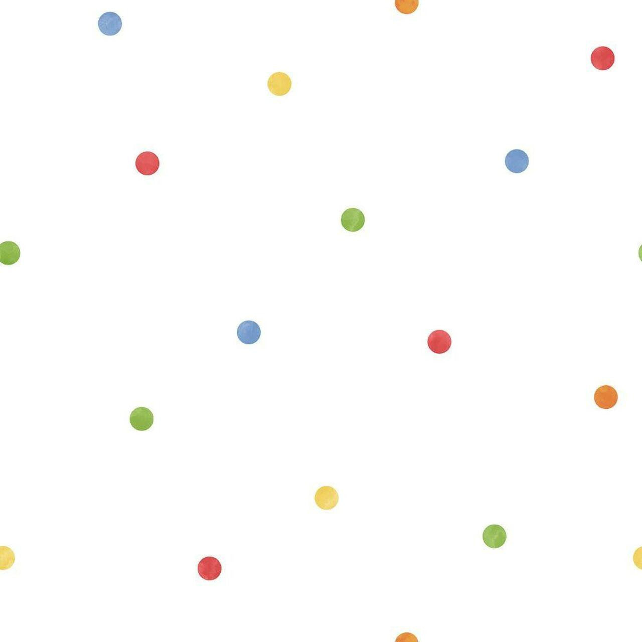 Dots Tiny Tots 2 Nursery Wallpaper - Multicolor