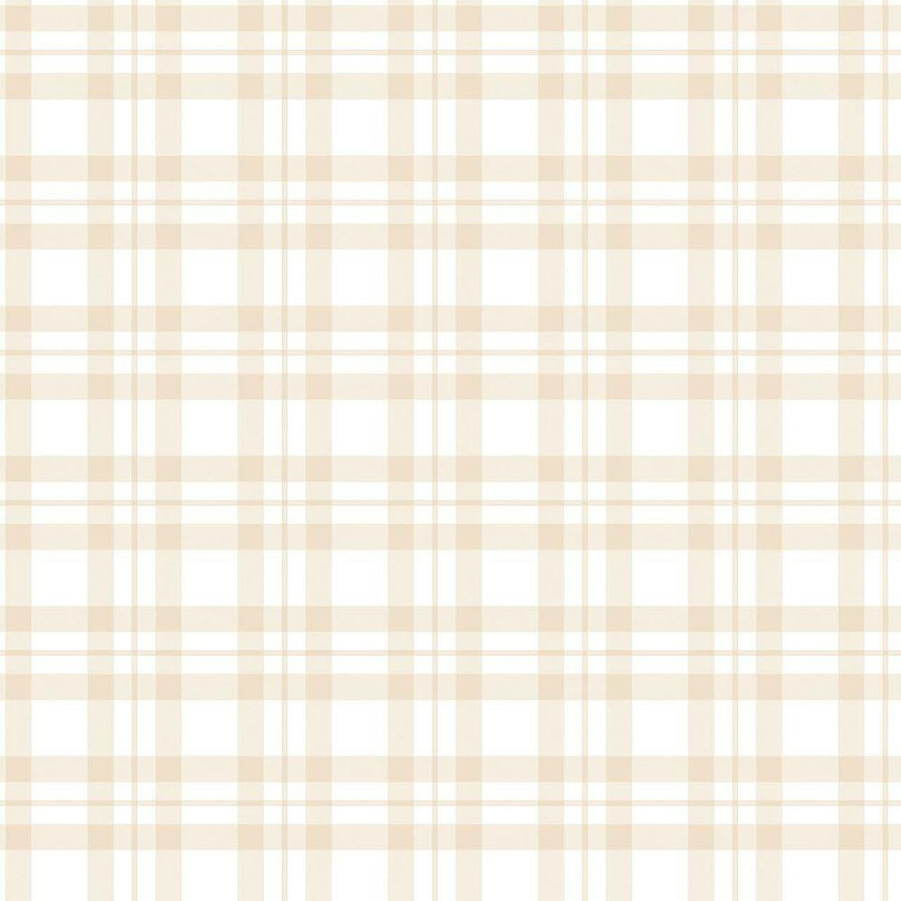 Plaid Tiny Tots 2 Nursery Wallpaper - Sand