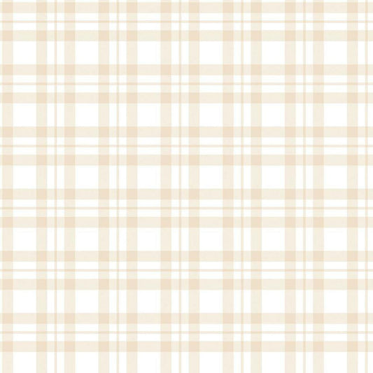 Plaid Tiny Tots 2 Nursery Wallpaper - Sand
