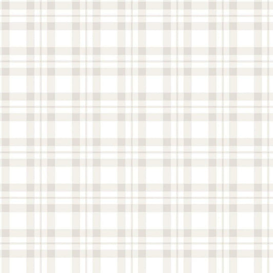 Plaid Tiny Tots 2 Nursery Wallpaper - Purple