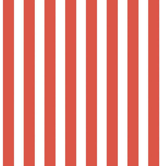 Regency Stripe Tiny Tots 2 Nursery Wallpaper - Red